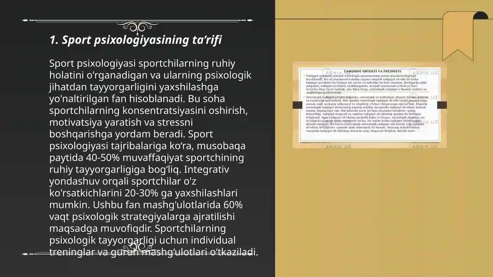 Sport psixologiyasining predmeti maqsad va vazifalari 3