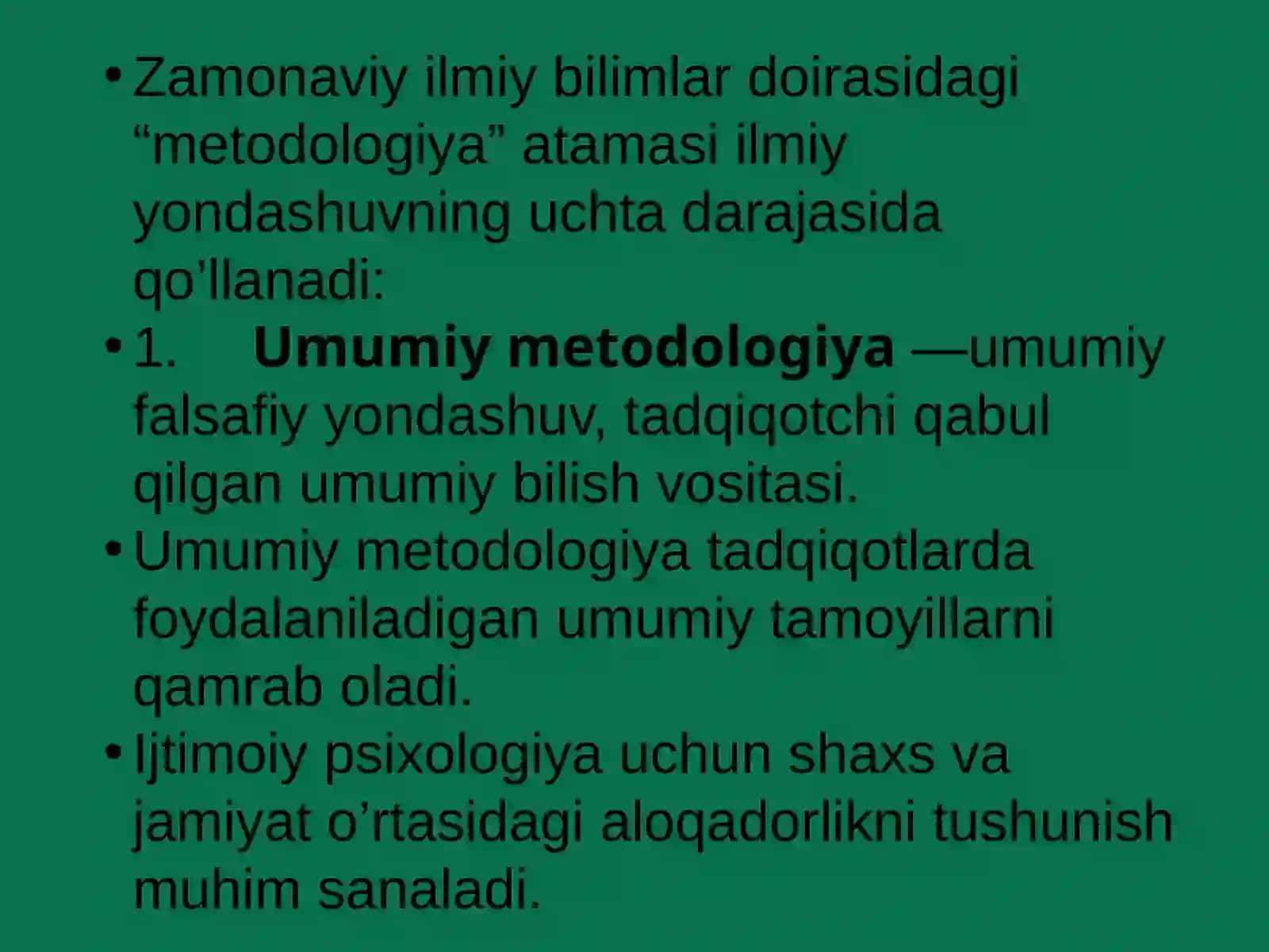 Sotsial-psixologik tadqiqotlar metodologiyasi va metodlari 3
