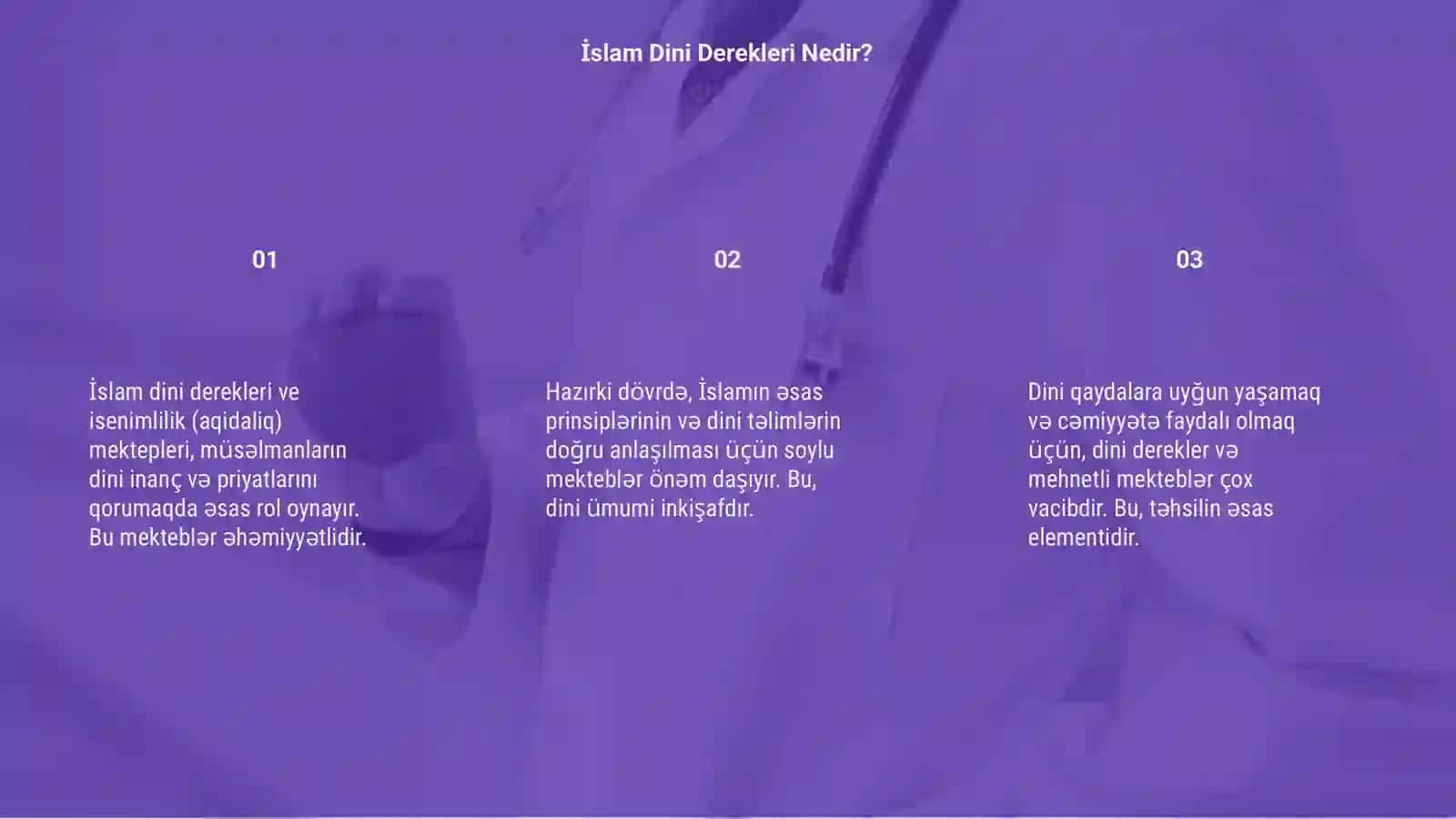 İslam dini derekleri ve isenimlilik (aqidaliq) mektepleri 3