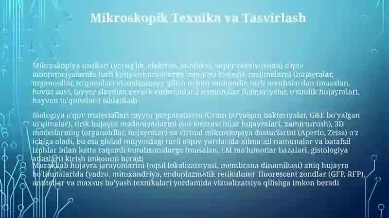 Biologik talim mazmunlari 3