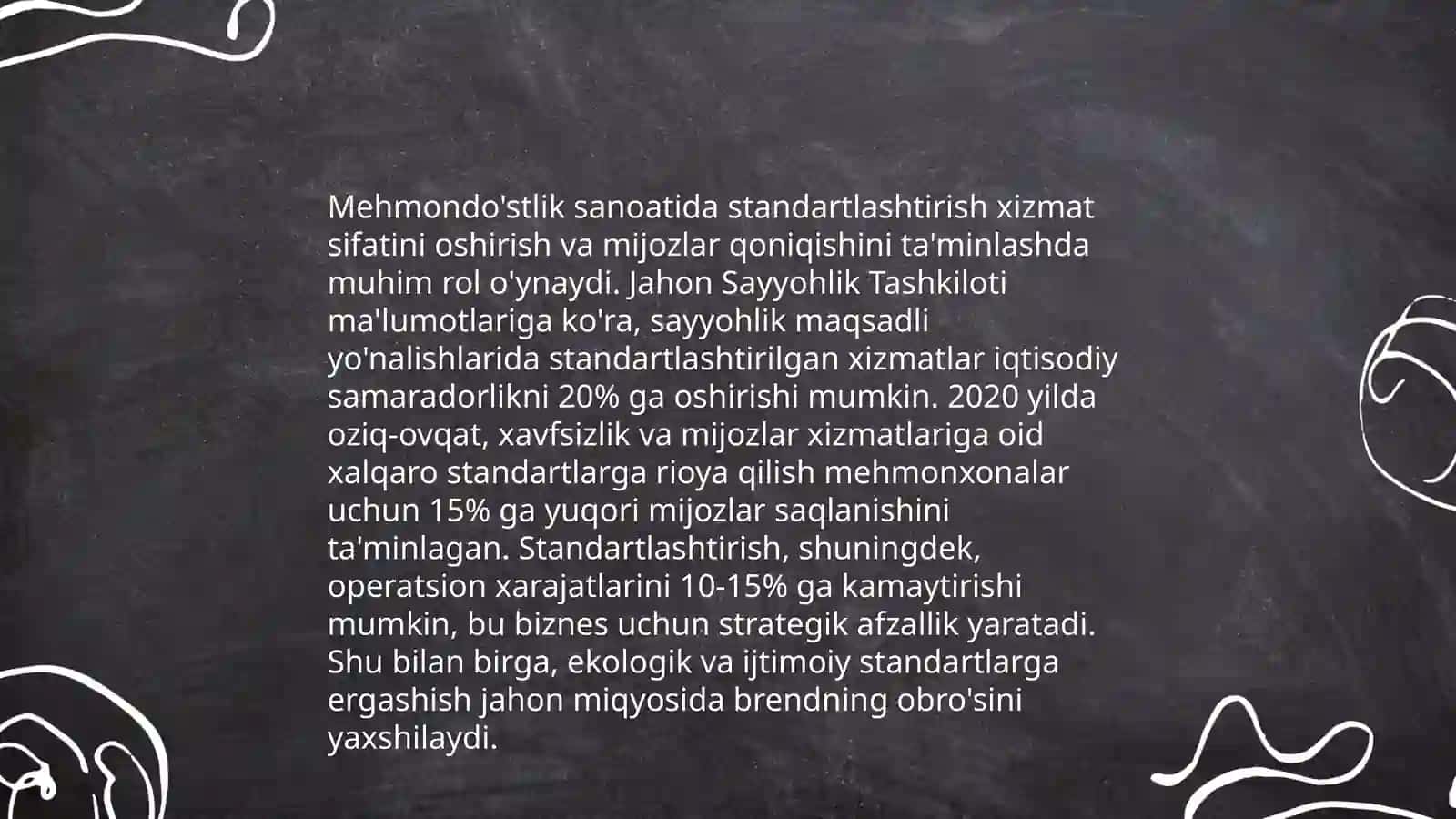 Glempinglar bo'yicha ishlab chiqilgan davlat standartlari 3