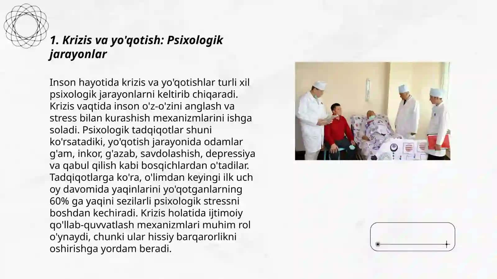 Krizis va yo'qotish: Psixologik jarayonlar 3