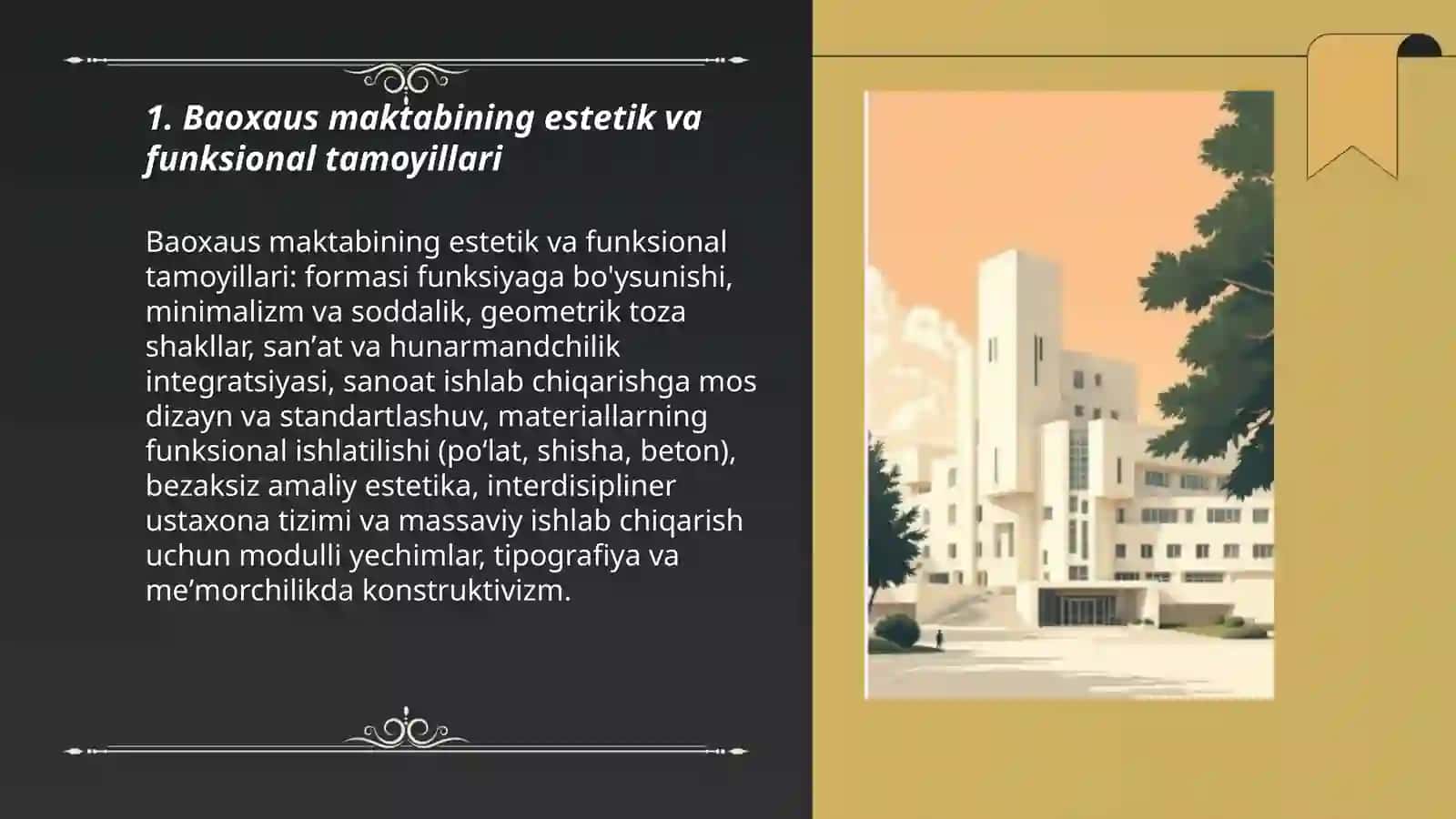 DIZAYN maktablari- Baoxaus uslubi va maktabi 3