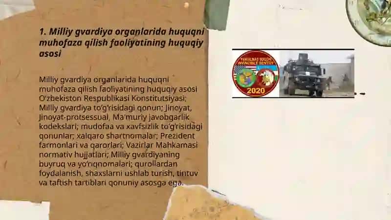 Milliy gvardiya organlarida huquqni muhofaza qilish faoliyatini tashkil etish 3