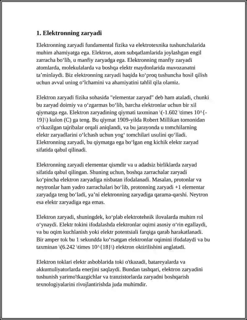Elektronning zaryadi 3