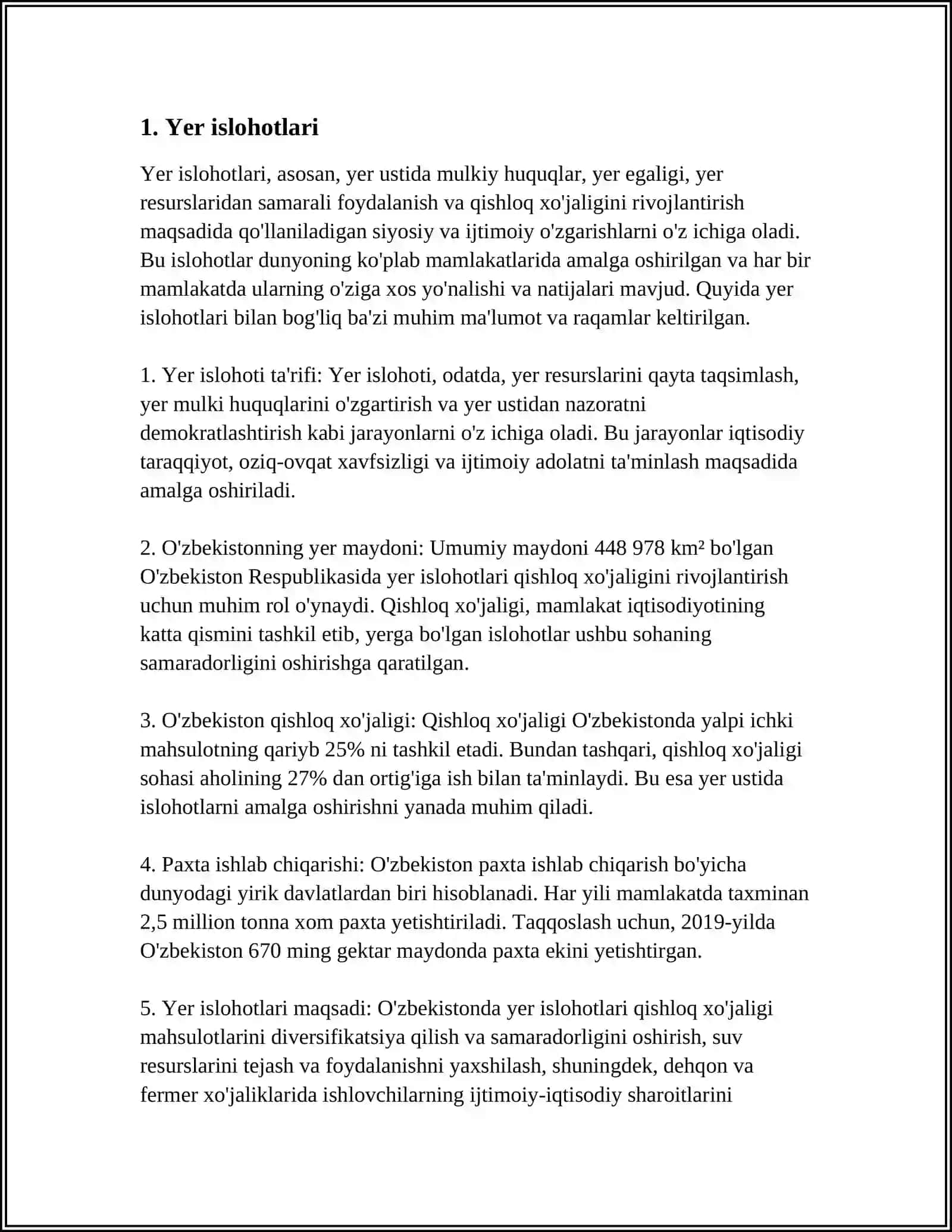 MUSTAQILLIK YILLARIDA QISHLOQ XO‘JALIGI VA SANOAT SOHASIDAGI O‘ZGARISHLAR 3