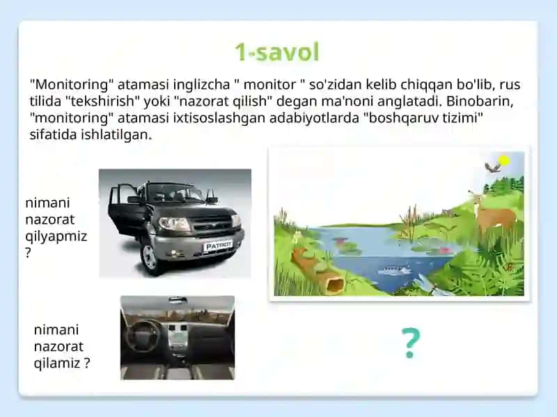 Atrof-muhit monitoringi Va geografik ekologik ekspertiza asoslari 3