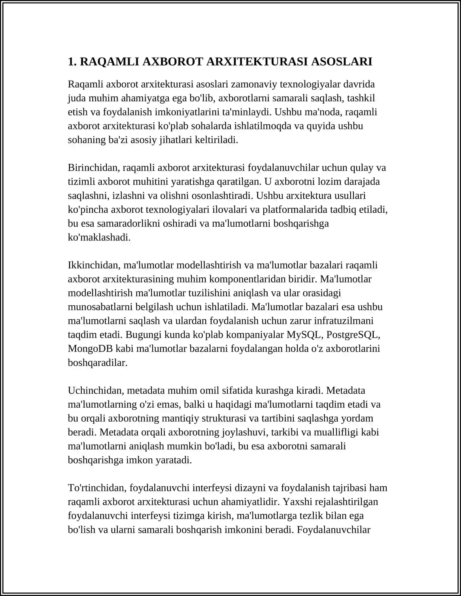 RAQAMLI AXBOROT ARXITEKTURASINI LOYIHALASH VOSITALARI 3