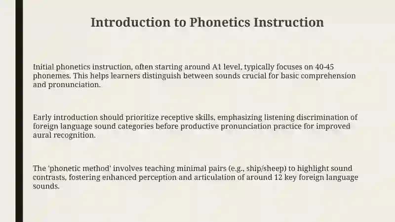 Phonetics Instruction Methods 3
