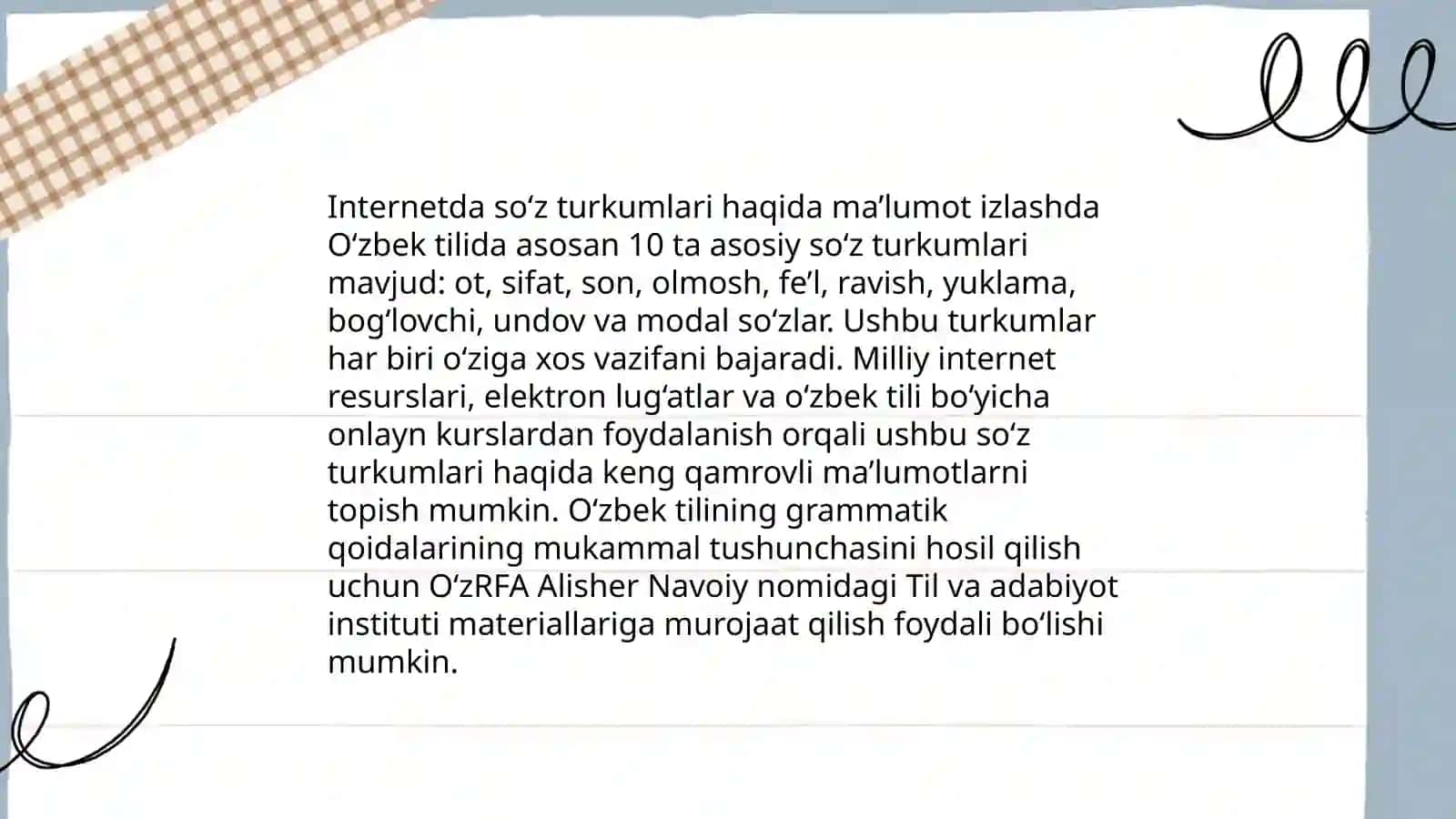 Internetdan boshlangʻich sinflarda soʻz turkumlarini oʻrganish 3