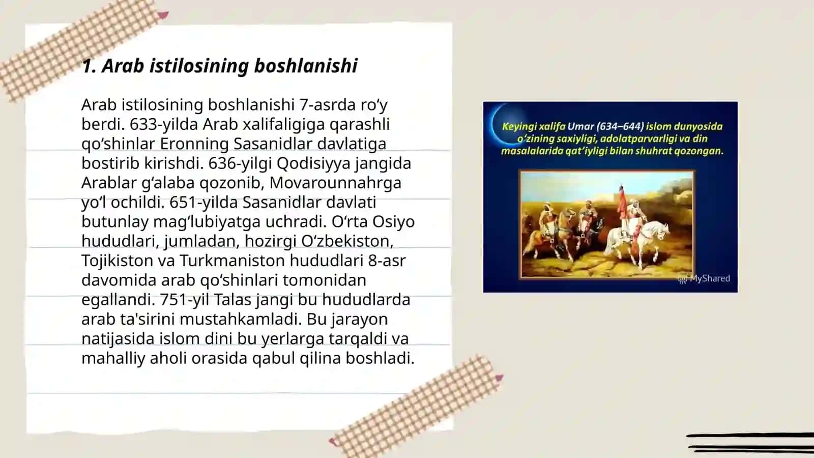 Arab istilochilariga qarshi xalq harakatlari 3