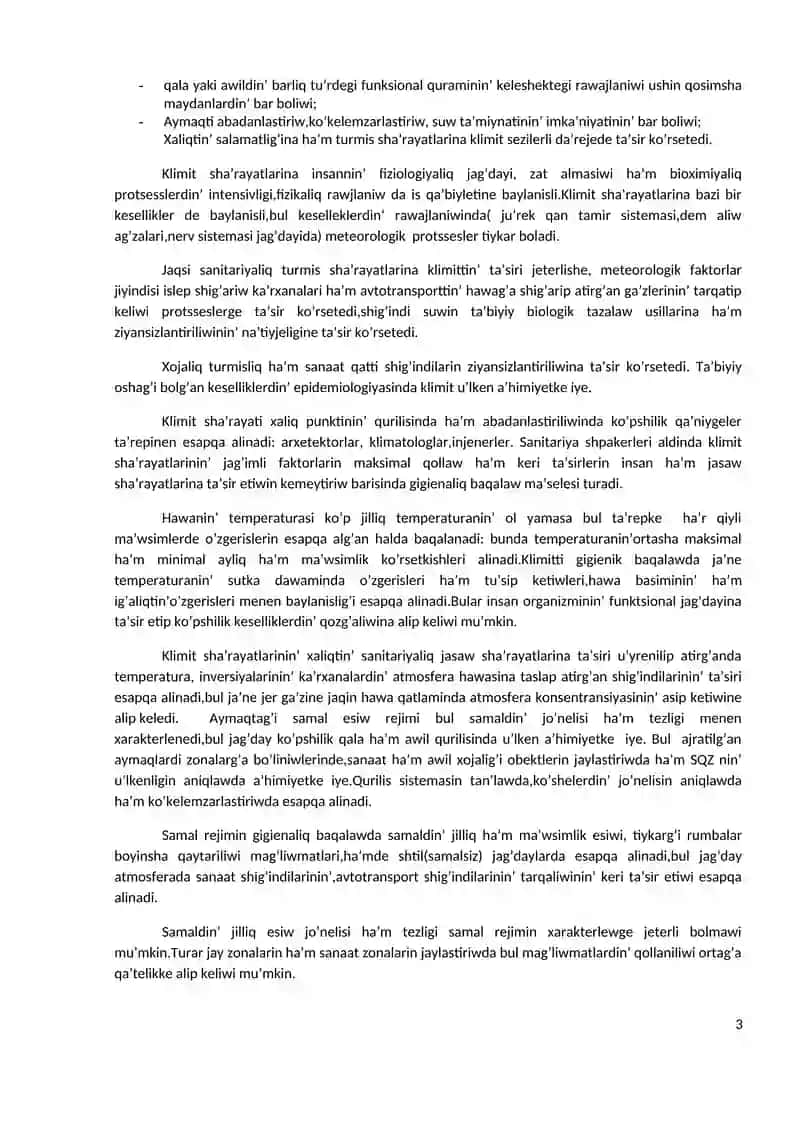 Turaq jay imaratlari’ gigienasi 3