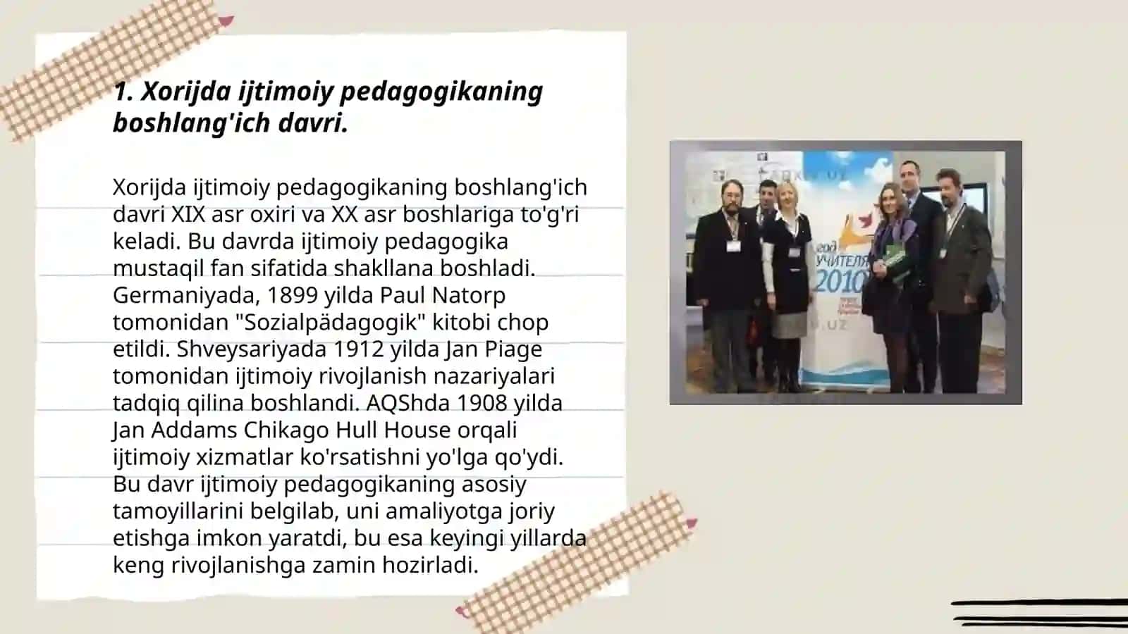 Xorijda ijtimoiy pedagogikaning rivojlanish tarixi 3
