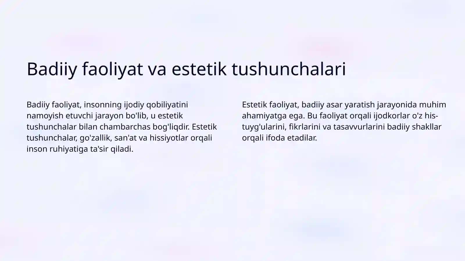 Badiiy asarda estetik faoliyat tushunchasi 3