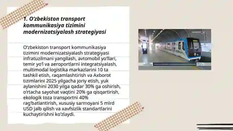 O'zbekiston Transport Kommunikatsiya Tizimi 3