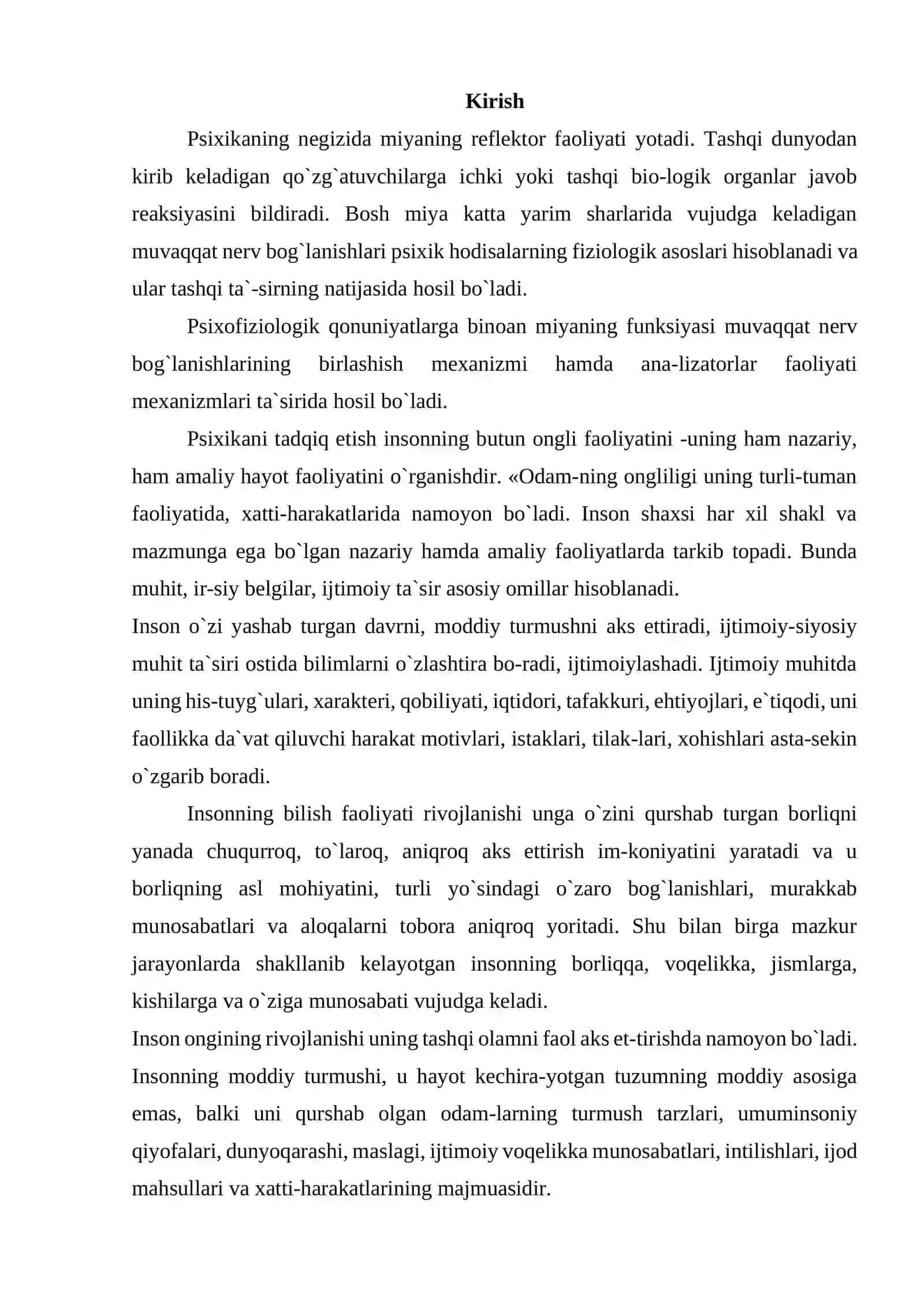 Psixologiya fakulteti REFERAT 3