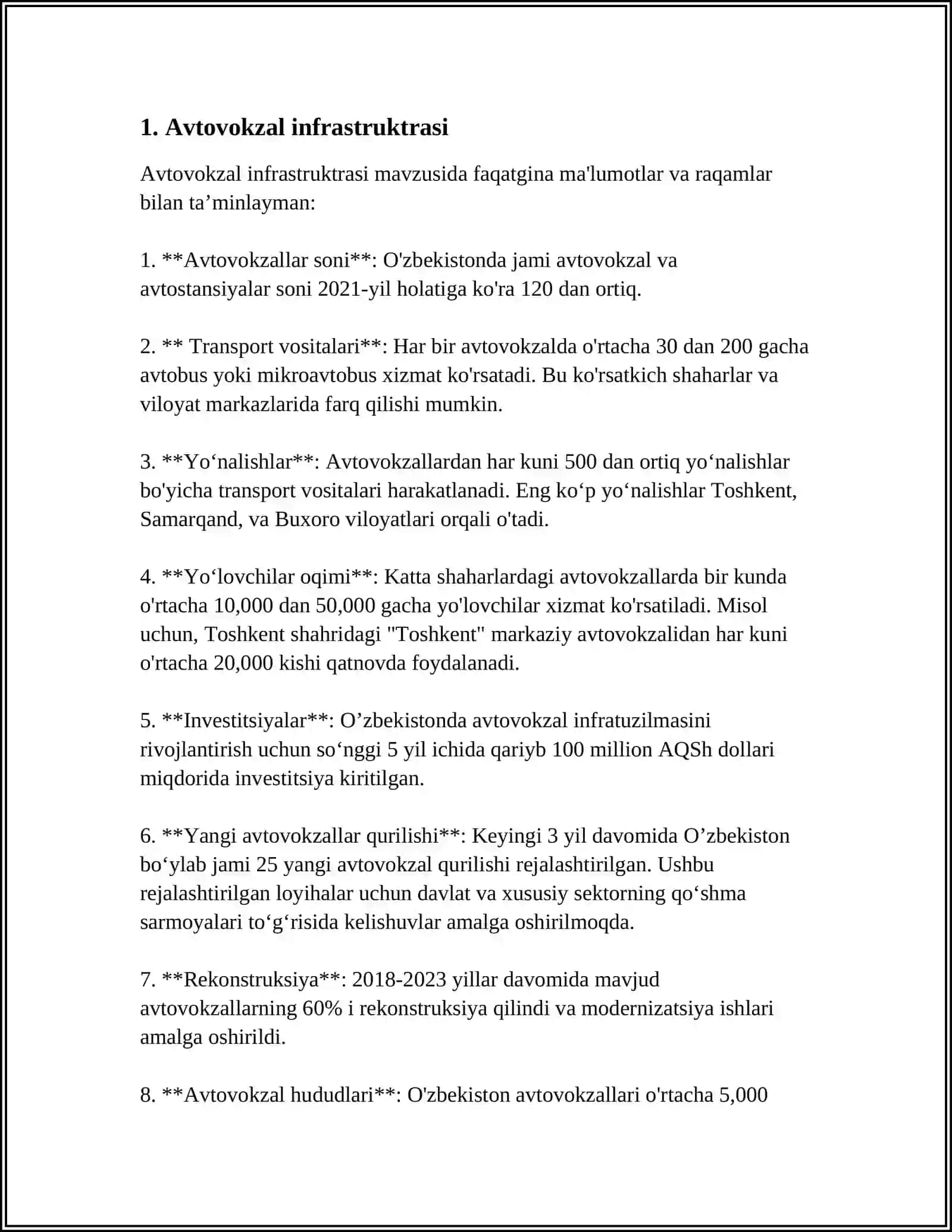 TRANSPORT AVTOVAGZALLARI VA AVTOSTANSIYALARI 3