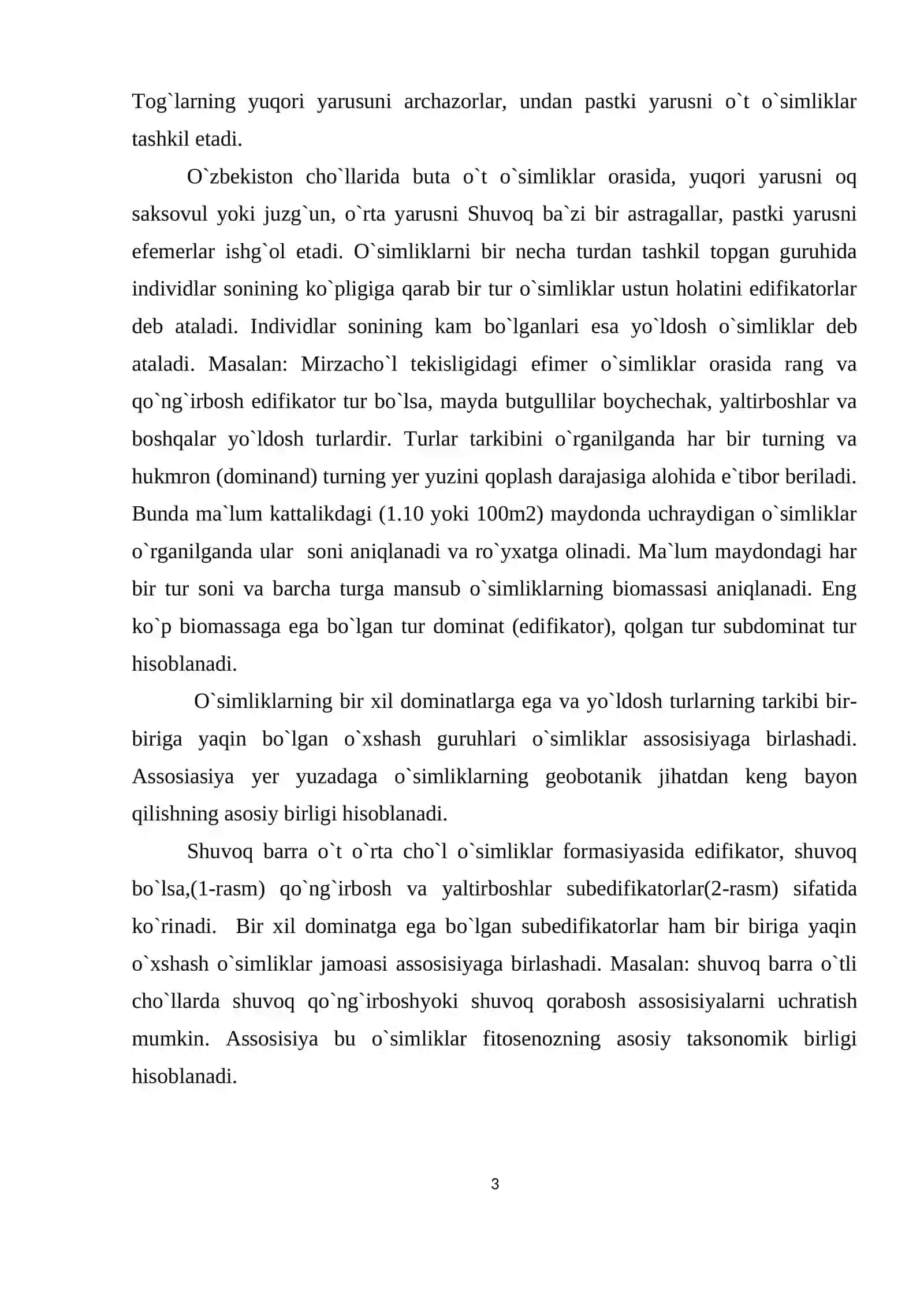 O`simliklar jamoasi (fitotsenoz)ning strukturalari 3