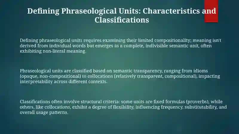 Understanding Phraseological Units 3