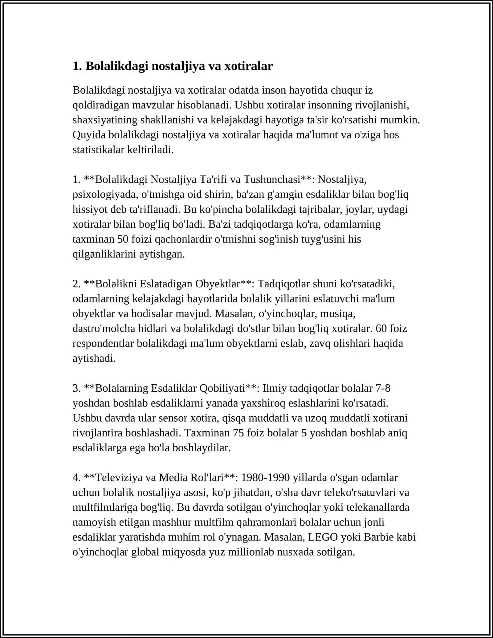 NIMA UCHUN BOLALIKGA QAYTGIMIZ KELADI 3