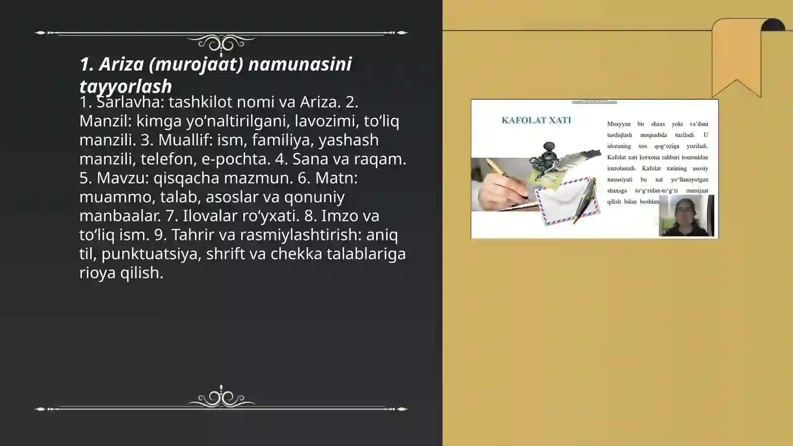 Ish yuritish hujjatlaridan namuna tayyorlash 3