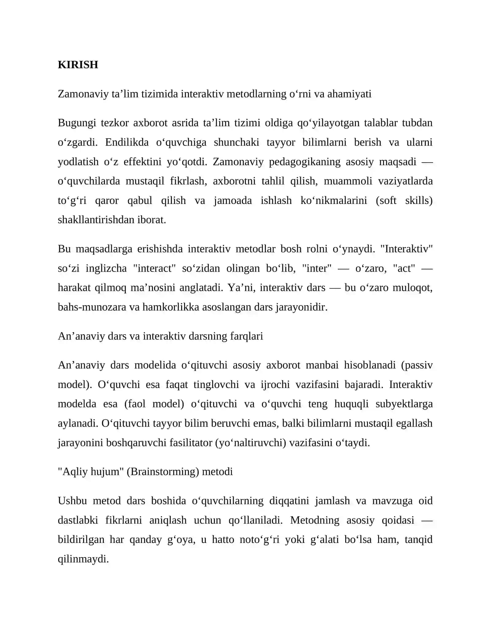 Zamonaviy darslarda interaktiv metodlar 3