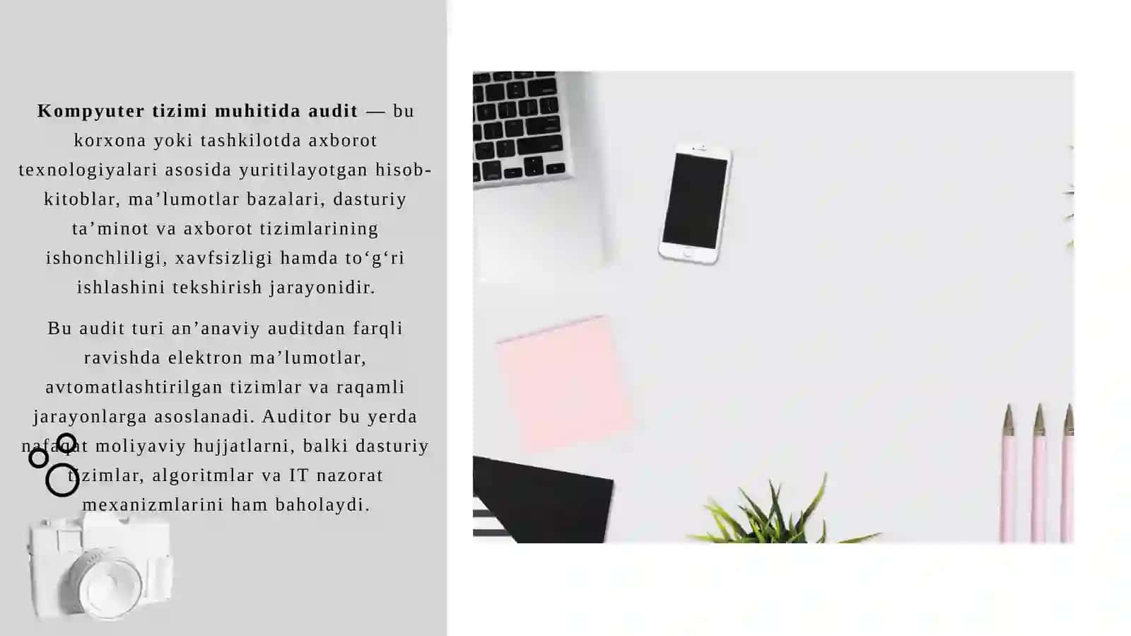 Kompyuter tizimi muhitida audit o’tkazish 3