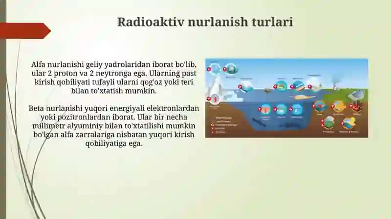 Radioaktiv nurlanishning tirik organizmlarga ta'siri 3