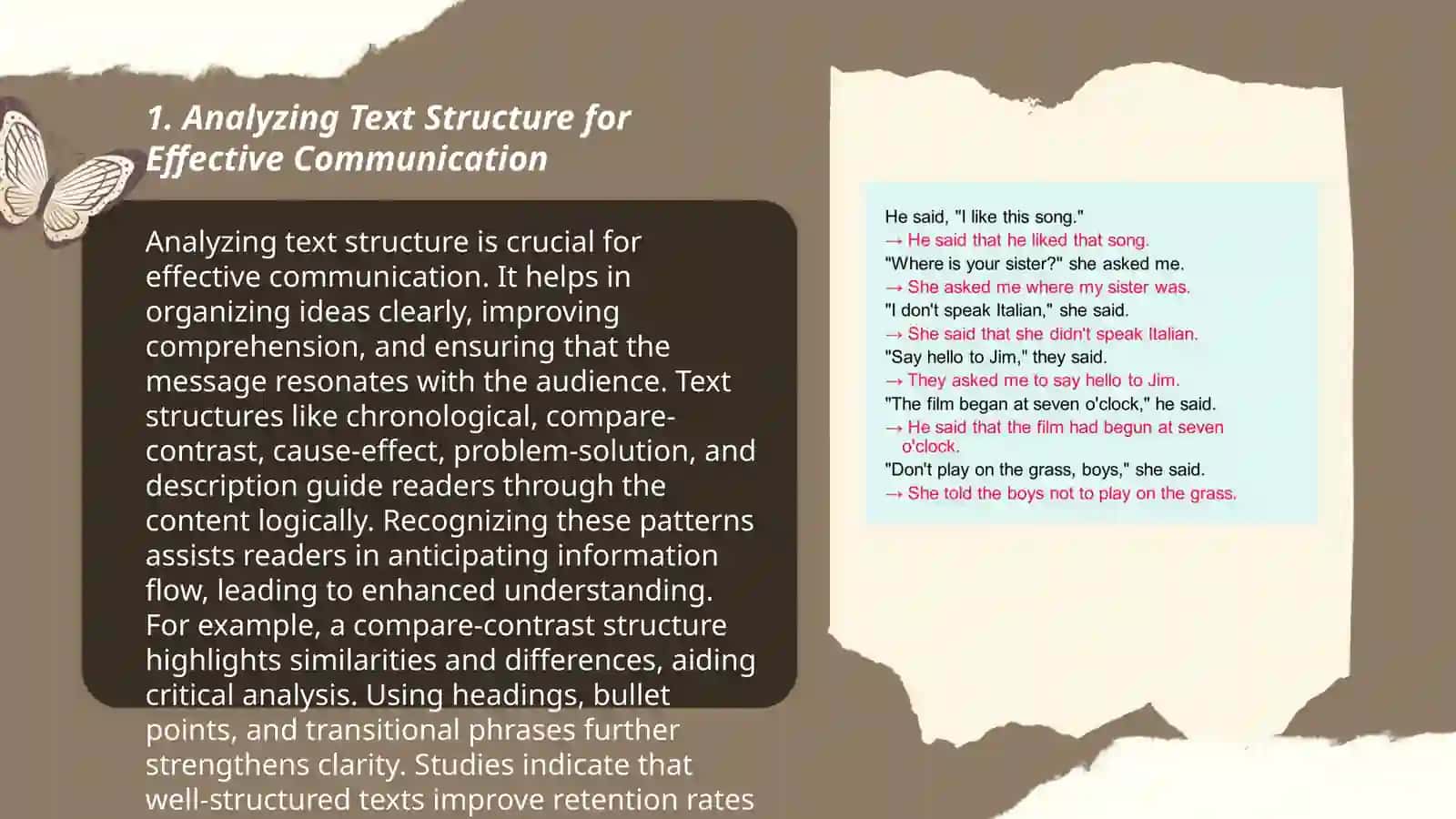 Plan: Analyzing Text Structure for Effective Communication 3