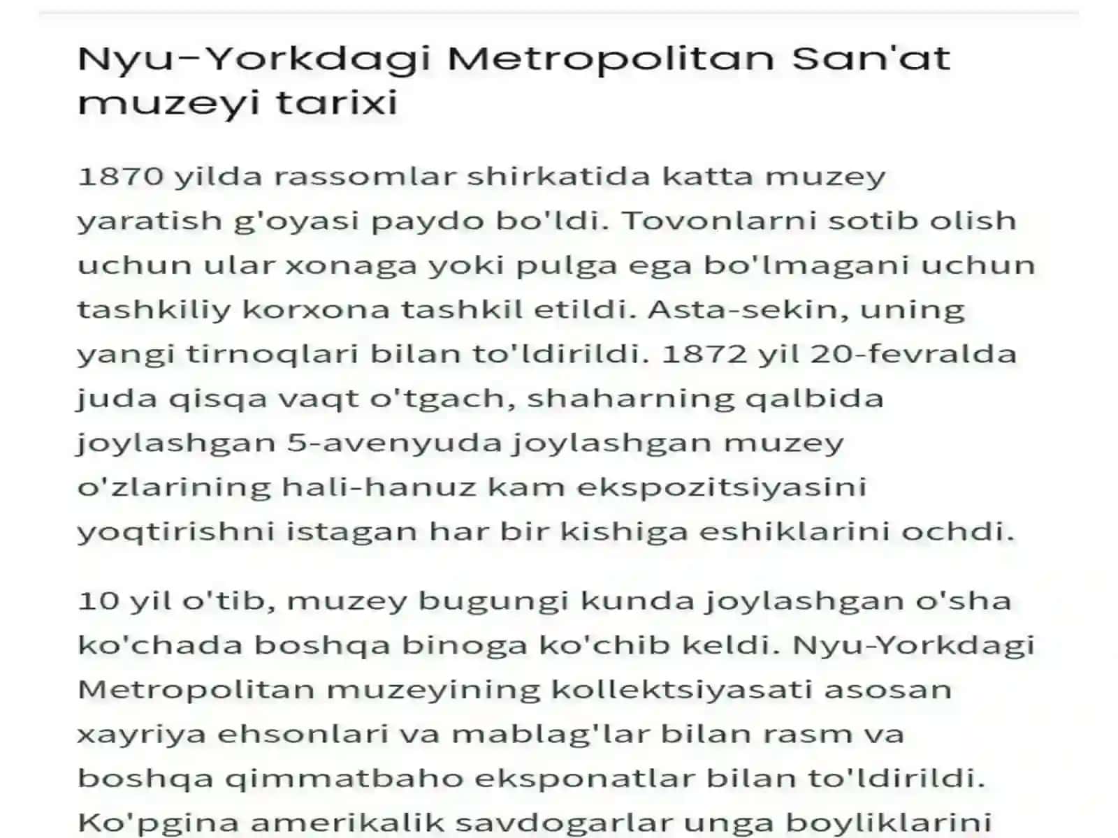 Muzeyshunoslik fanidan tayyorlagan taqdimoti 3