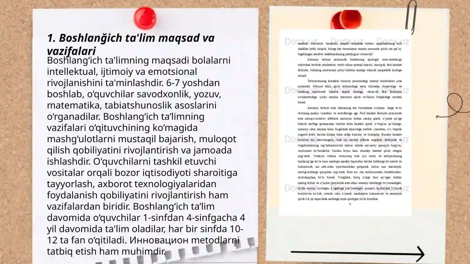 Boshlanğich ta'lim mazmuni va mohiyati. Boshlanğich sinflarda ta'lim tamoyillari va qonuniyatlari 3