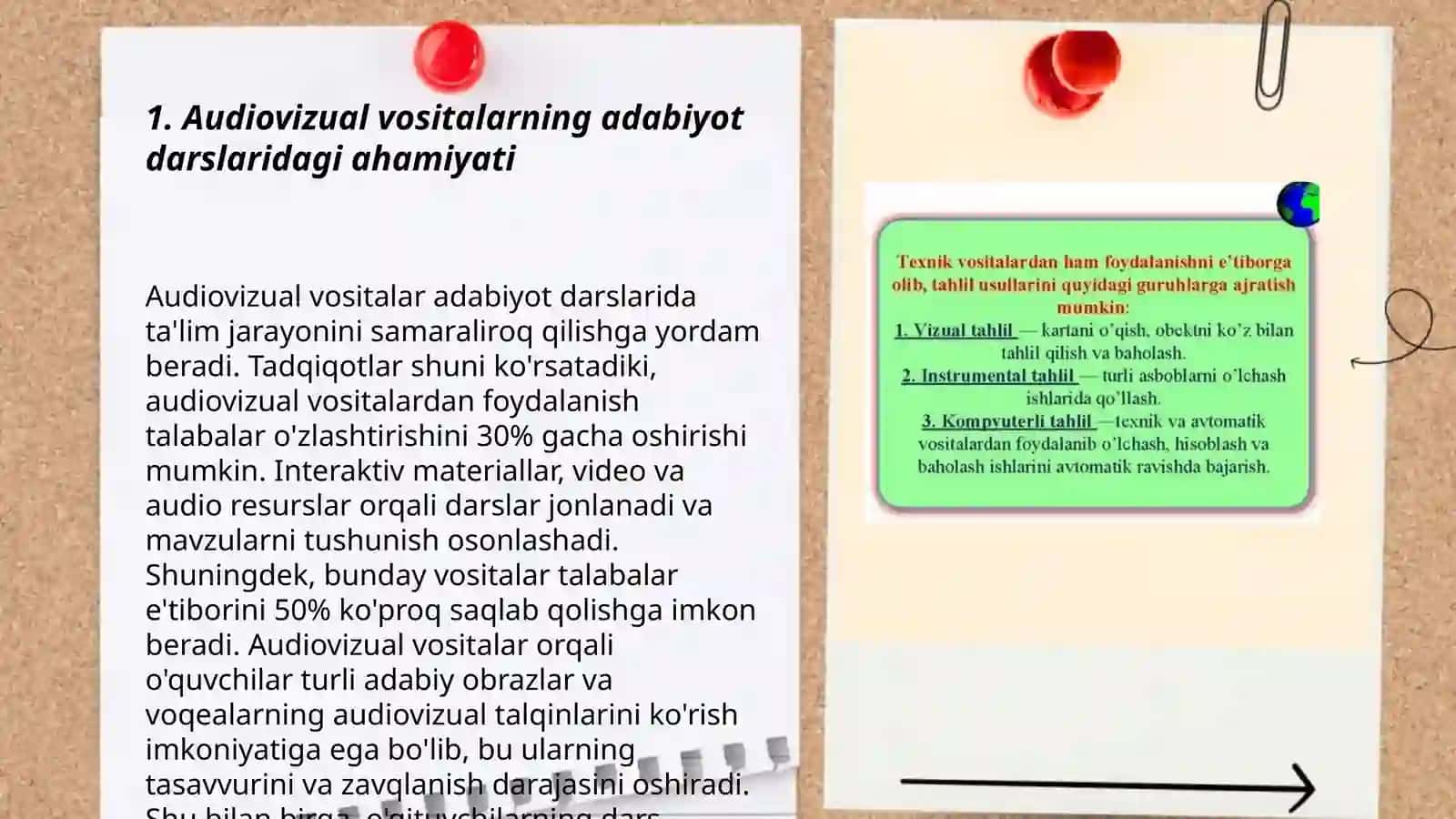 Adabiyot darslarida audiovizual va texnik vositalardan foydalanish 3