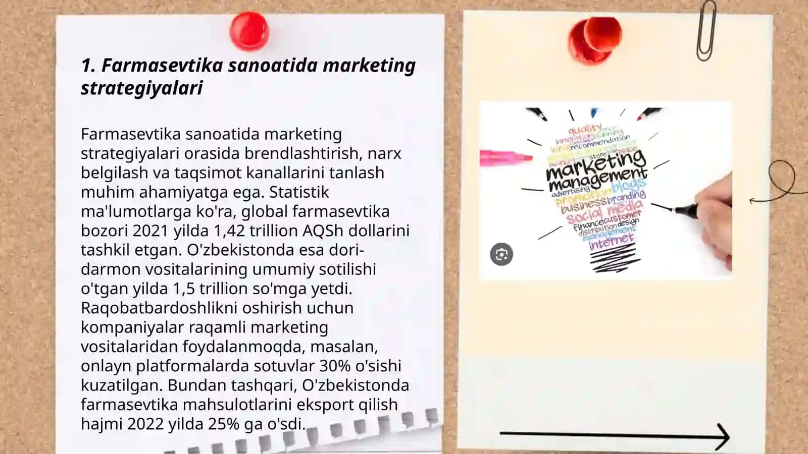 Farmasevtika ishlab chiqarish korxonalarida marketing boʻlimlarini boshqarish 3