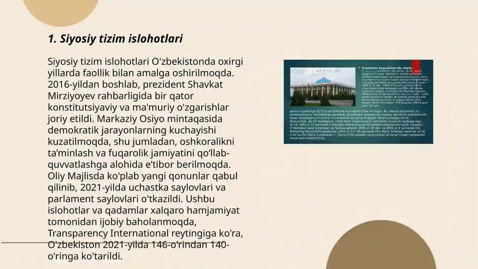 Mustaqillik yillarida davlat boshqaruvi tizimida islohotlar 3