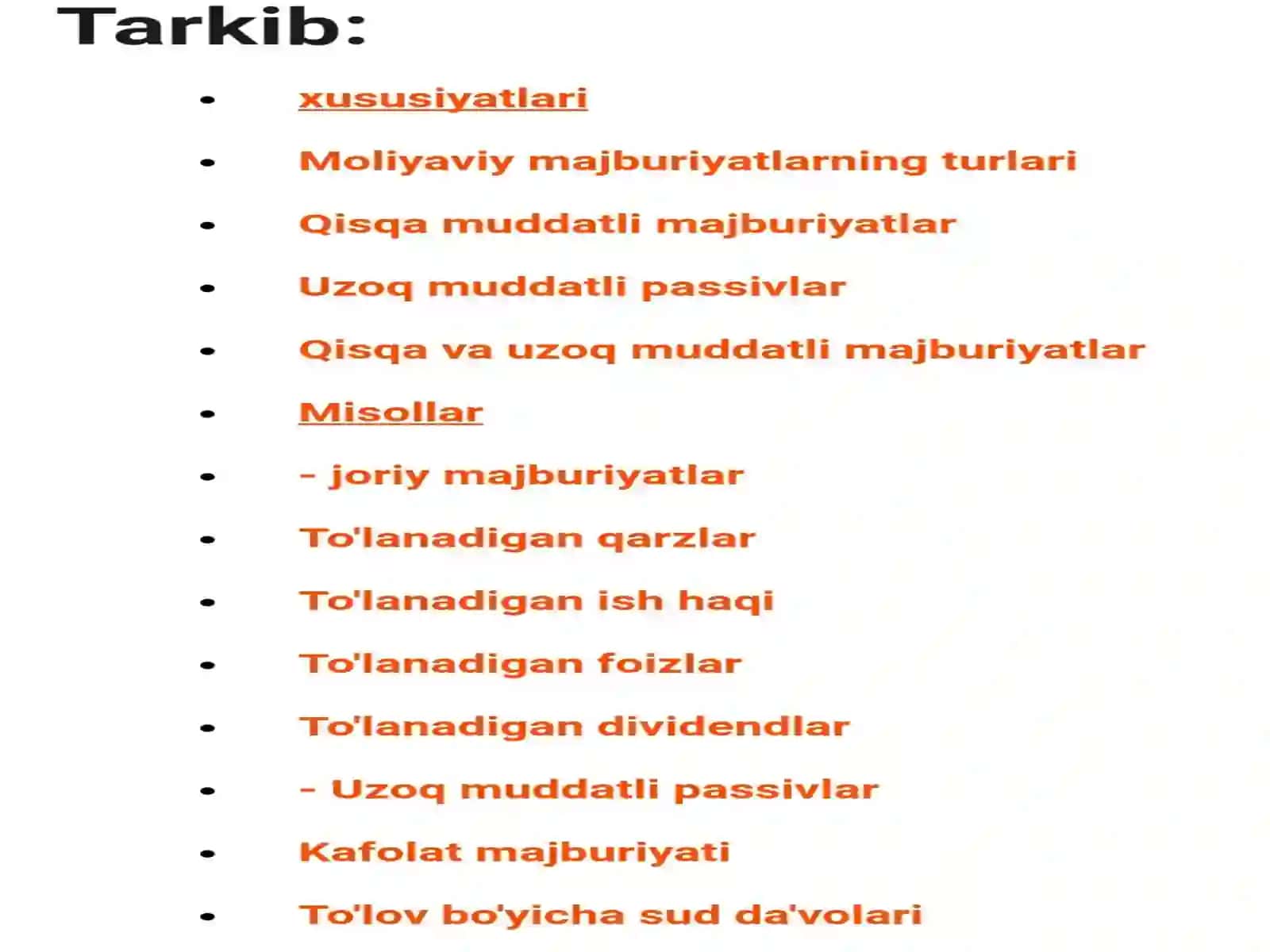 Moliyaviy Majburiyatlar 3