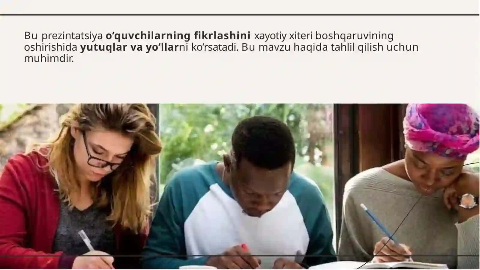 O‘quvchilarning  ﬁkirlashini Xiteri  boshqotirmasi  yordamida oshirish 3