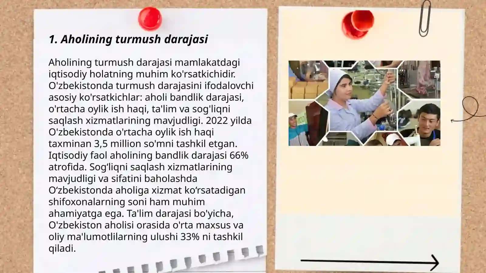 Aholining turmush saviyasi va uning ko'rsatkichlari 3