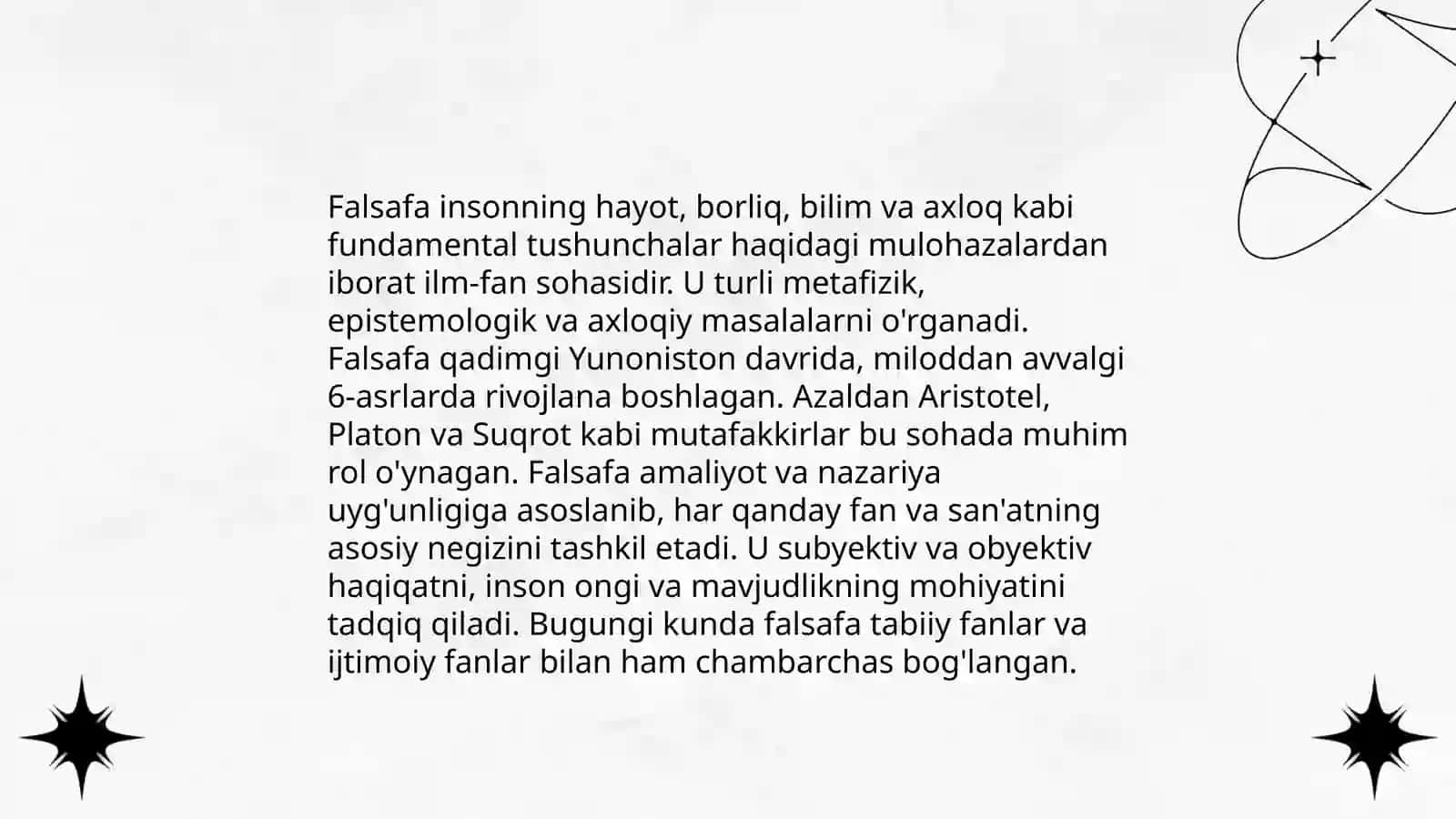 Falsafaning asosiy tushunchalari va predmeti 3
