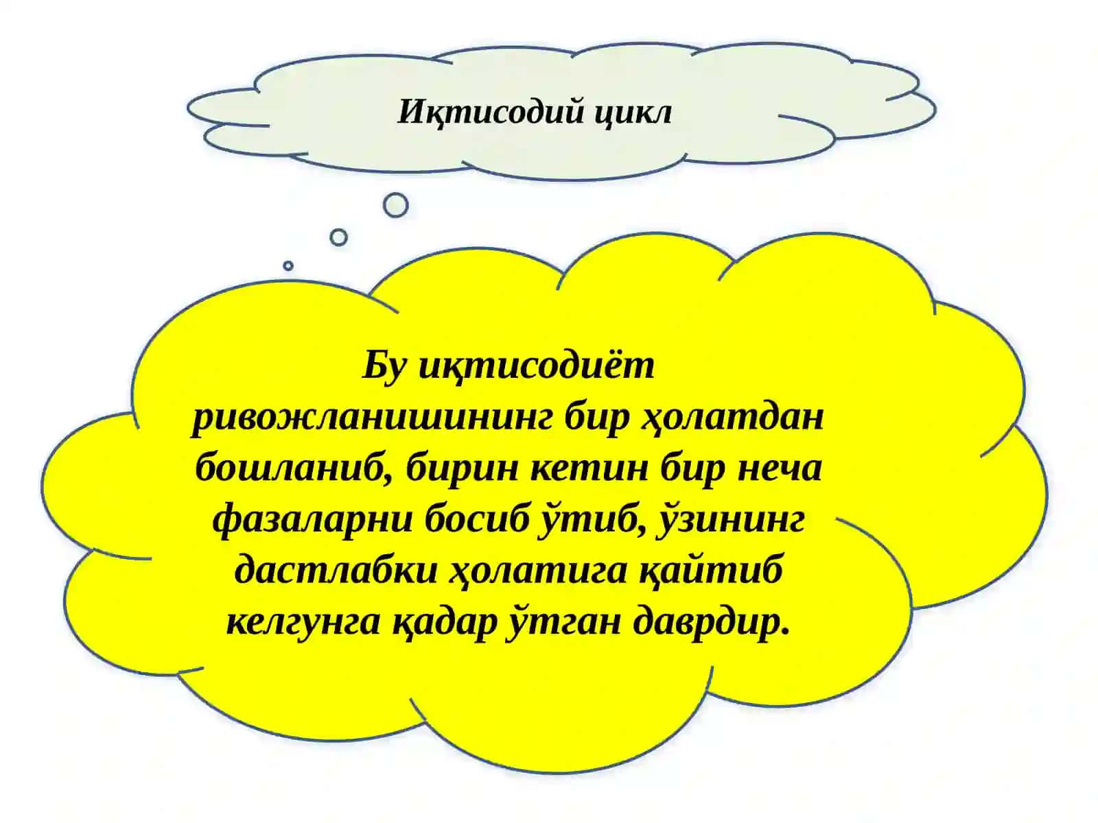 Иқтисодиётнинг цикллиривожланиши 3