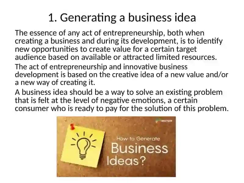 From a business idea to a business model 3