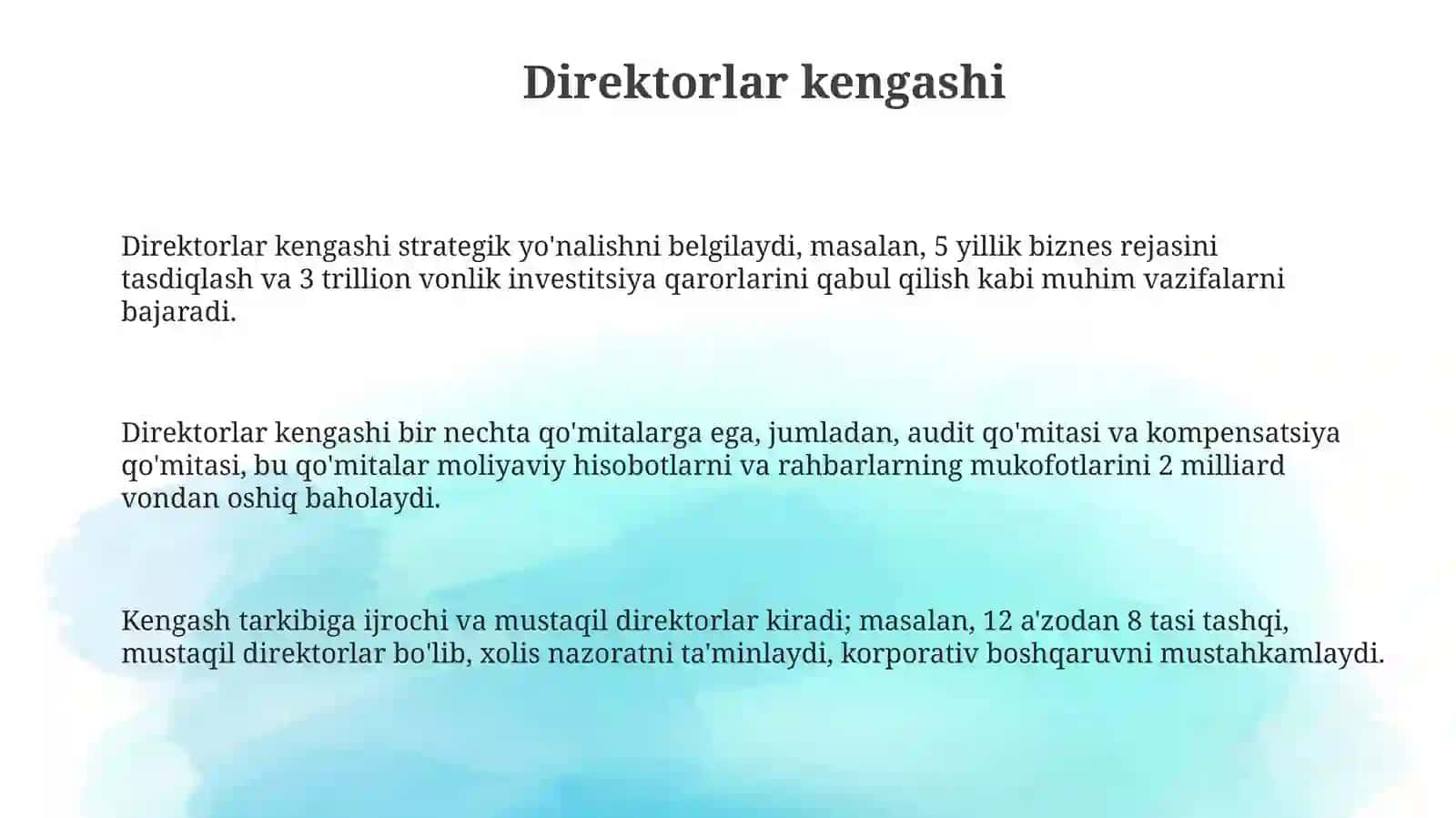 Samsung kompaniyasining boshqaruv tuzilmasi 3