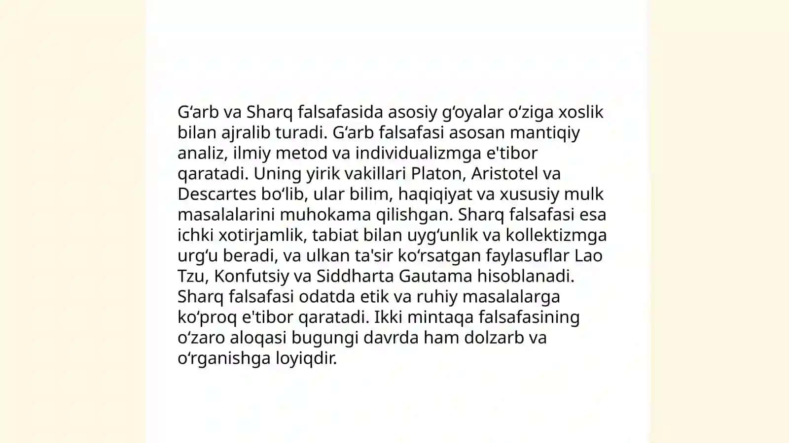 Garb va Sharq olimlarining 5 tadan goyalari 3