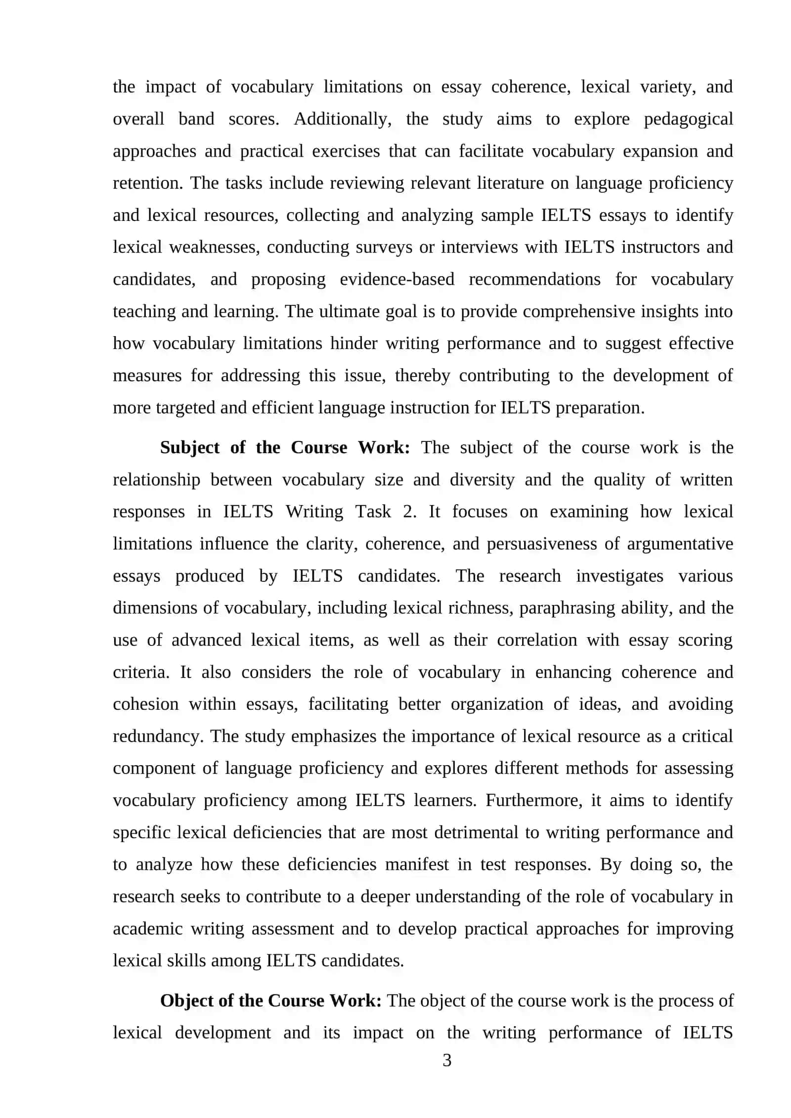 THE IMPACT OF LIMITED VOCABULARY ON IELTS WRITING TASK 2 PERFORMANCE 3