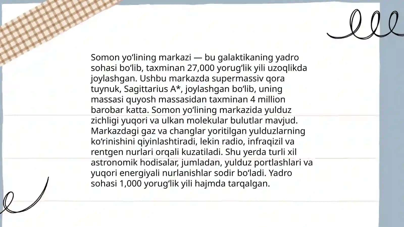 Somon yo‘li. Bizning galaktikamiz tuzilishi va tarkibi 3