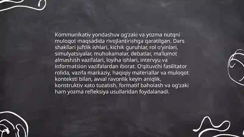 Kommunikativ yondashuv va muloqotga yoʻnaltirilgan dars shakllari 3