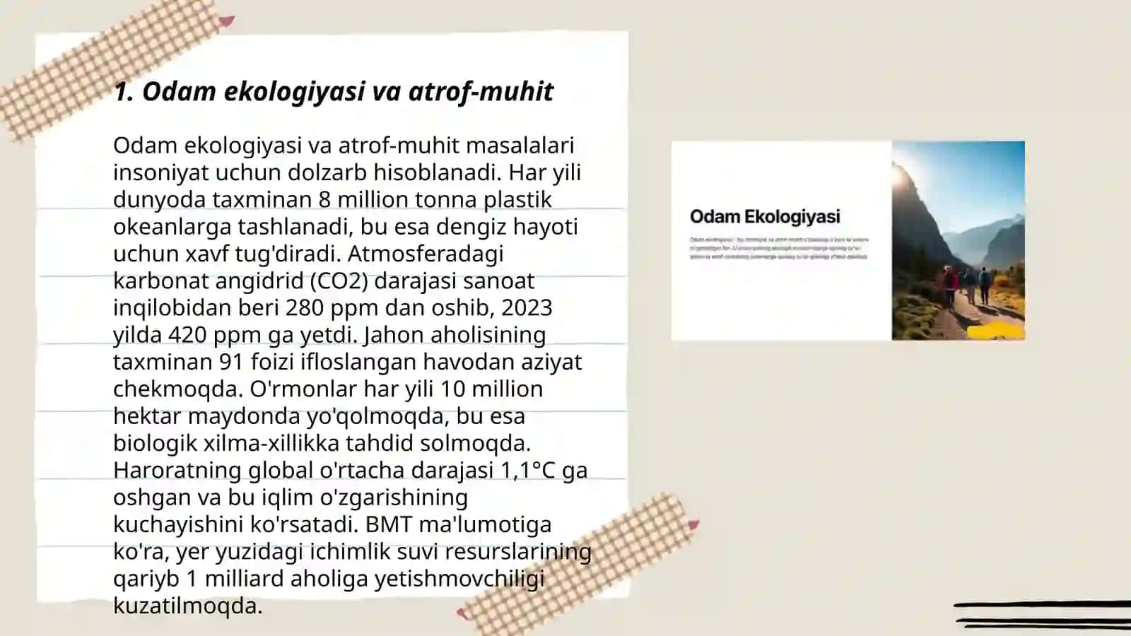 Odаm ekologiyasi va atrof-muhit 3