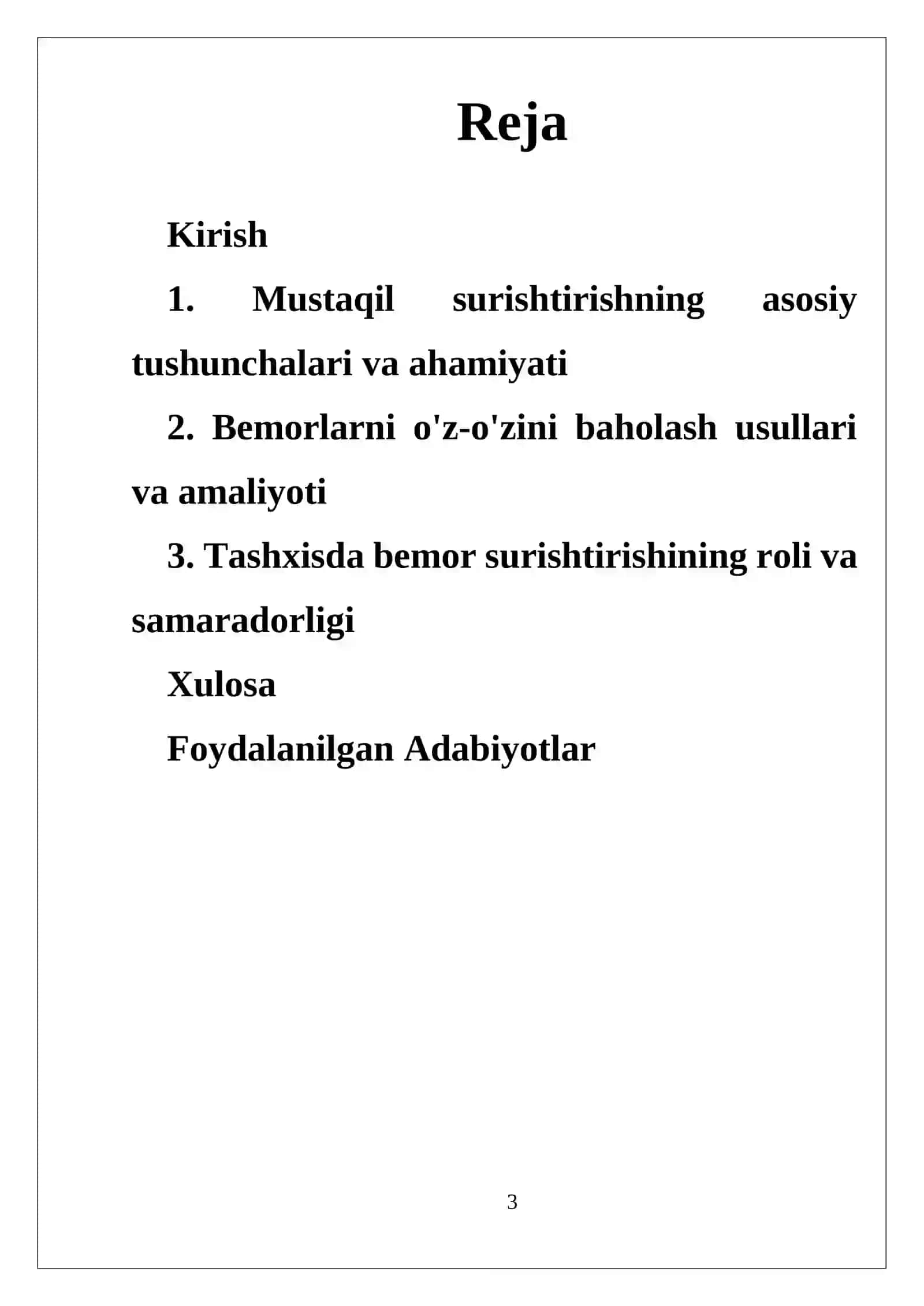 Ichki kasalliklar Profilaktikasi fanidan tayyorlagan mustaqil ishi 3