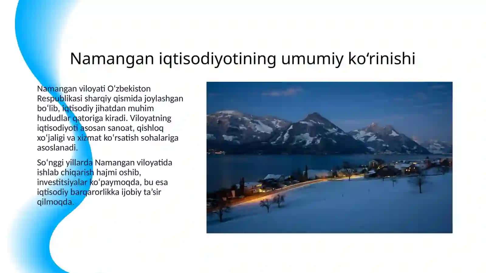 Namangan Viloyati(Iqtisodiy Tahlili) 3