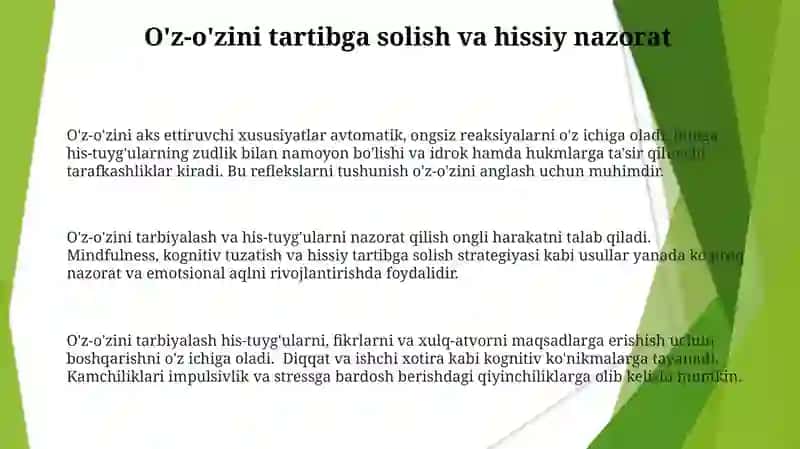 Psixikaning reflektorlik xarakterlari 3
