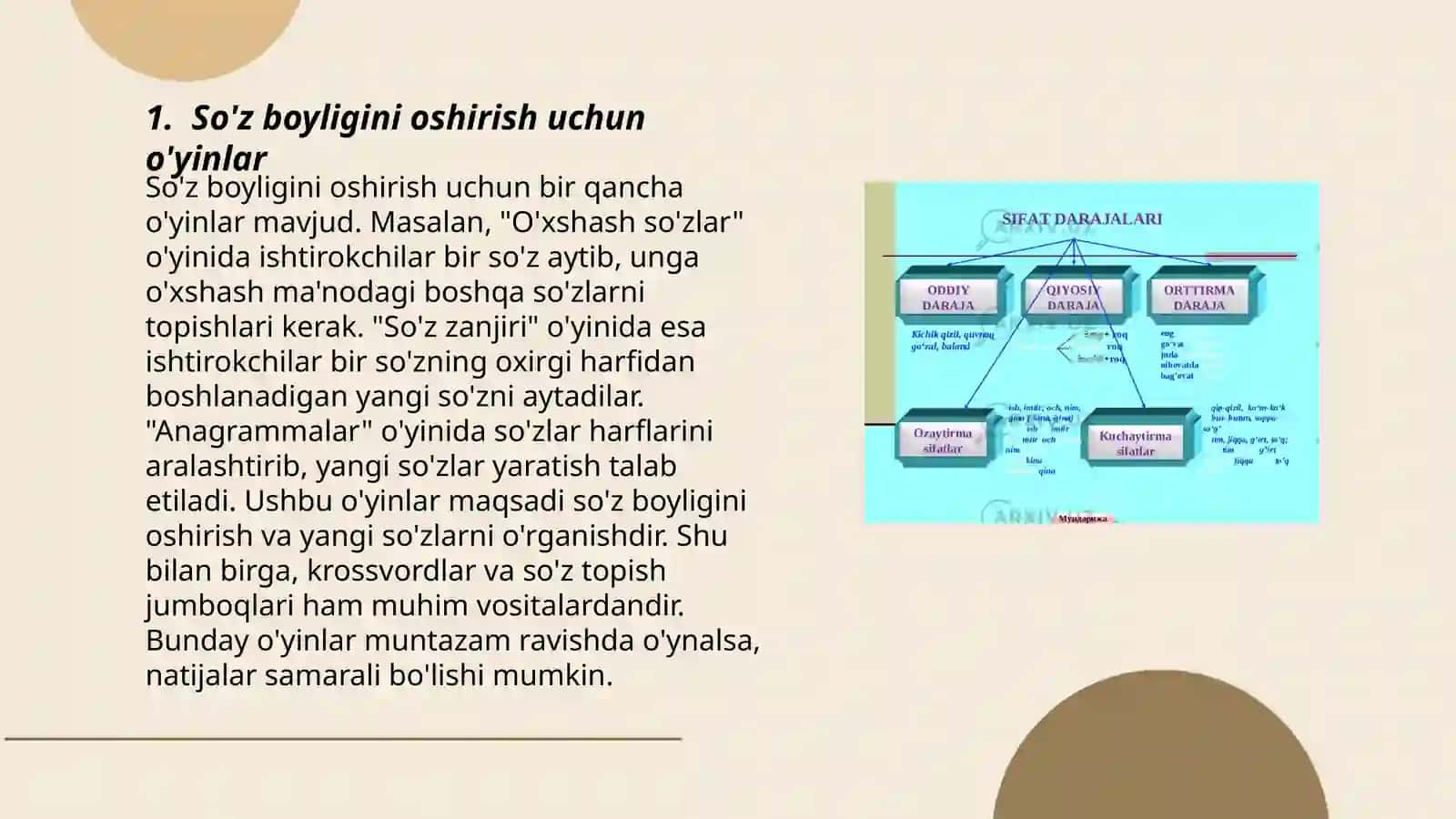 2-sinf ona tili darslari oʻqituvchilar kitobini tahlil Boshlangʻich sinf oʻquvchilarini nutqini oʻstirishga oid mashq turlarini ishlab chiqish 3
